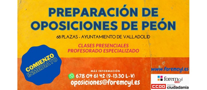 FINALIZADO - PREPARACIÓN DE OPOSICIONES DE PEÓN - AYUNTAMIENTO DE VALLADOLID